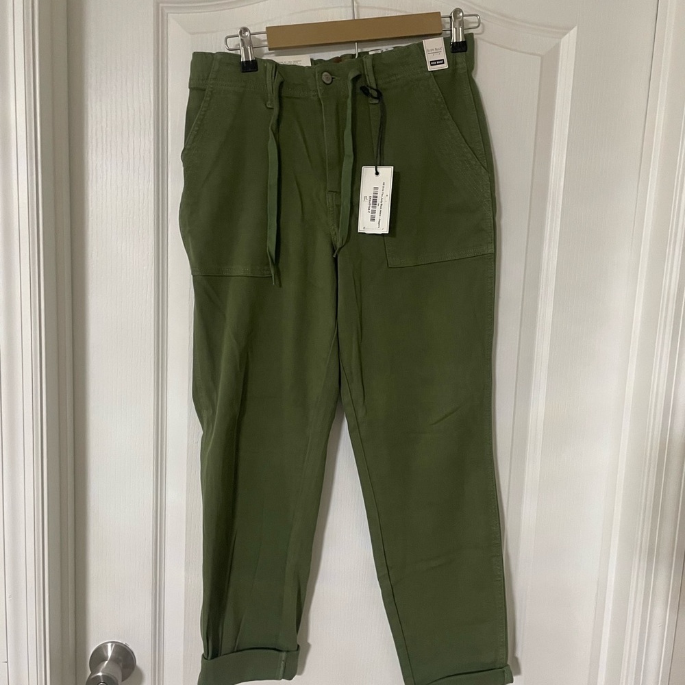 Women's Olive Green Straight Leg Pants